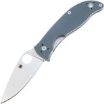 SPYDERCO POLESTAR GRAY G-10 BD1N PLAINEDGE C220GPGY