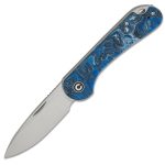 CIVIVI Elementum Slip Joint-Blue Ocean Resin Handle Satin Finished 14C28N Blade C18062AJ-4