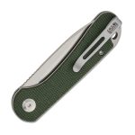 CIVIVI Elementum Slip Joint-Green Canvas Micarta Handle Satin Finished 14C28N Blade C18062AJ-2 - Image 2