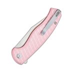 CIVIVI Stormhowl-Milled Light Pink Aluminum Handle Satin Finished Nitro-V Blade C23040B-3 - Image 2