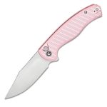 CIVIVI Stormhowl-Milled Light Pink Aluminum Handle Satin Finished Nitro-V Blade C23040B-3
