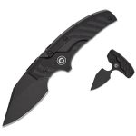 CIVIVI Typhoeus-Black G10 Handle Black Stonewashed 14C28N Blade C21036-1