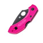 SPYDERCO DRAGONFLY 2 PINK LIGHTWEIGHT BLACK BLADE CPM S30V PLAIN EDGE C28FPPNS30VBK2 - Image 3