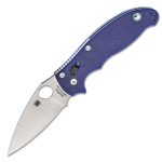SPYDERCO MANIX 2 DARK BLUE G-10 CPM S11 0V PLAIN EDGE C101GPDBL2