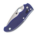 SPYDERCO MANIX 2 DARK BLUE G-10 CPM S11 0V PLAIN EDGE C101GPDBL2 - Image 2