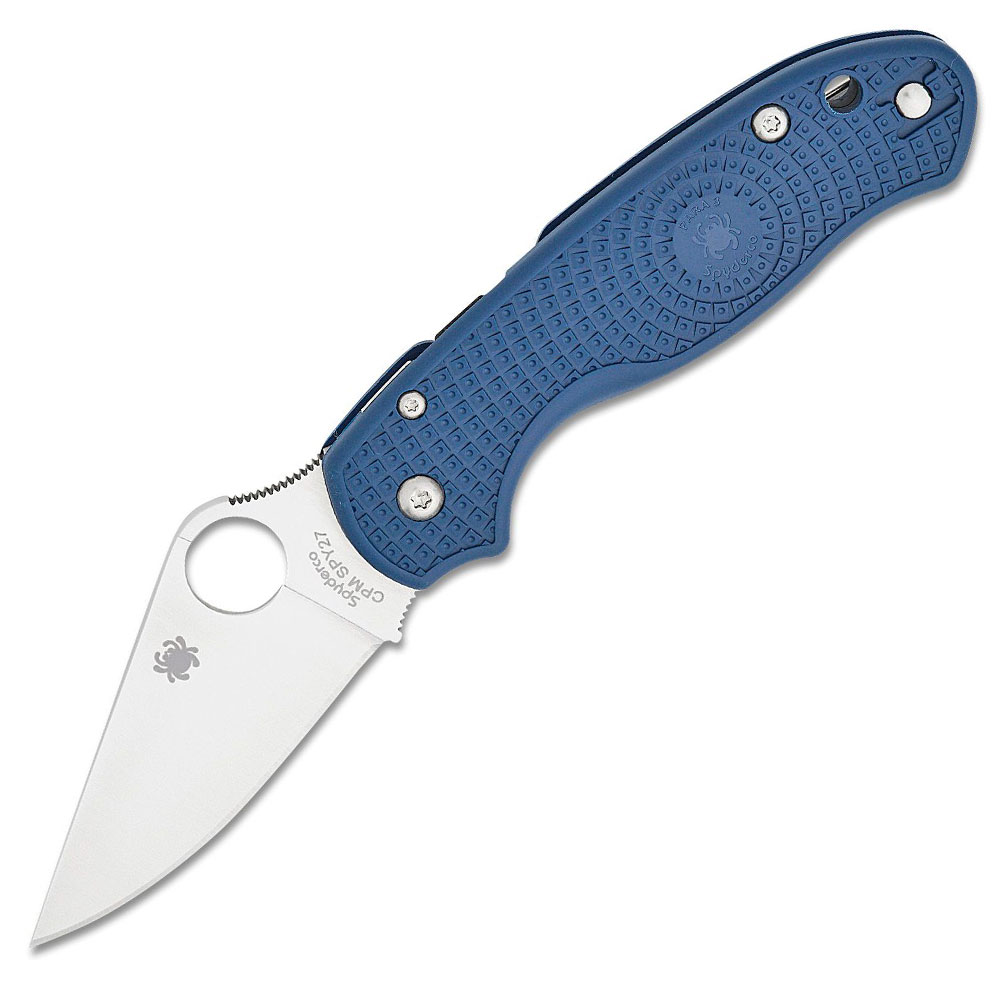 SPYDERCO PARA 3 BLUE LIGHTWEIGHT CPM SPY27 PLAINEDGE C223PCBL (2) SPYDERCO PARA 3 BLUE LIGHTWEIGHT CPM SPY27 PLAINEDGE C223PCBL - Image 1
