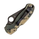 SPYDERCO PARA 3 CAMO G-10 BLACK BLADE PLAINEDGE C223GPCMOBK - Image 2