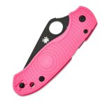 SPYDERCO PARA 3 PINK LIGHTWEIGHT BLACK BLADE PLAIN EDGE C223PPNBK - Image 2