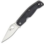 SPYDERCO PATTADESE BLACK G-10 PLAINEDGE C257GP