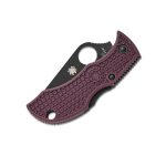 SPYDERCO SP MANBUG BURGUNDY LIGHTWEIGHT CTS-PD#1 BLACK BLADE PLAINEDGE MBBGBKP - Image 3