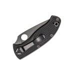 SPYDERCO Lightweight Tenacious Folding Knife 3.39" Black Oxide Combo Blade, Black FRN Handles, Liner Lock C122PSBBK - Image 3