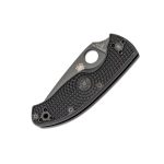 SPYDERCO Lightweight Tenacious Folding Knife 3.39" Black Oxide Combo Blade, Black FRN Handles, Liner Lock C122PSBBK - Image 2