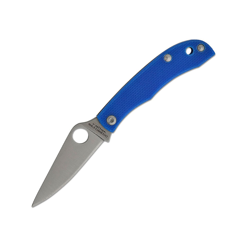 Spyderco HONEYBEE BLUE G-10 PLAINEDGE C137GBLP (1) Spyderco HONEYBEE BLUE G-10 PLAINEDGE C137GBLP - Image 1