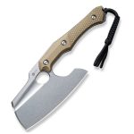 CIVIVI Aratra - Diamond Patterned Tan G10 Handle Stonewashed D2 Blade C21041-3