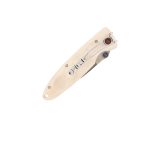 Mcusta Mcusta Classic Wave Liner Lock Knife White Corian (3.4" Satin) MC-0019V - Image 3