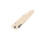 Mcusta Mcusta Classic Wave Liner Lock Knife White Corian (3.4" Satin) MC-0019V - Image 2