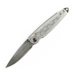 Mcusta Mcusta Tsuchi Classic Damascus Folder 2.75" Blade, Damascus Handles, Liner Lock MC-0034D