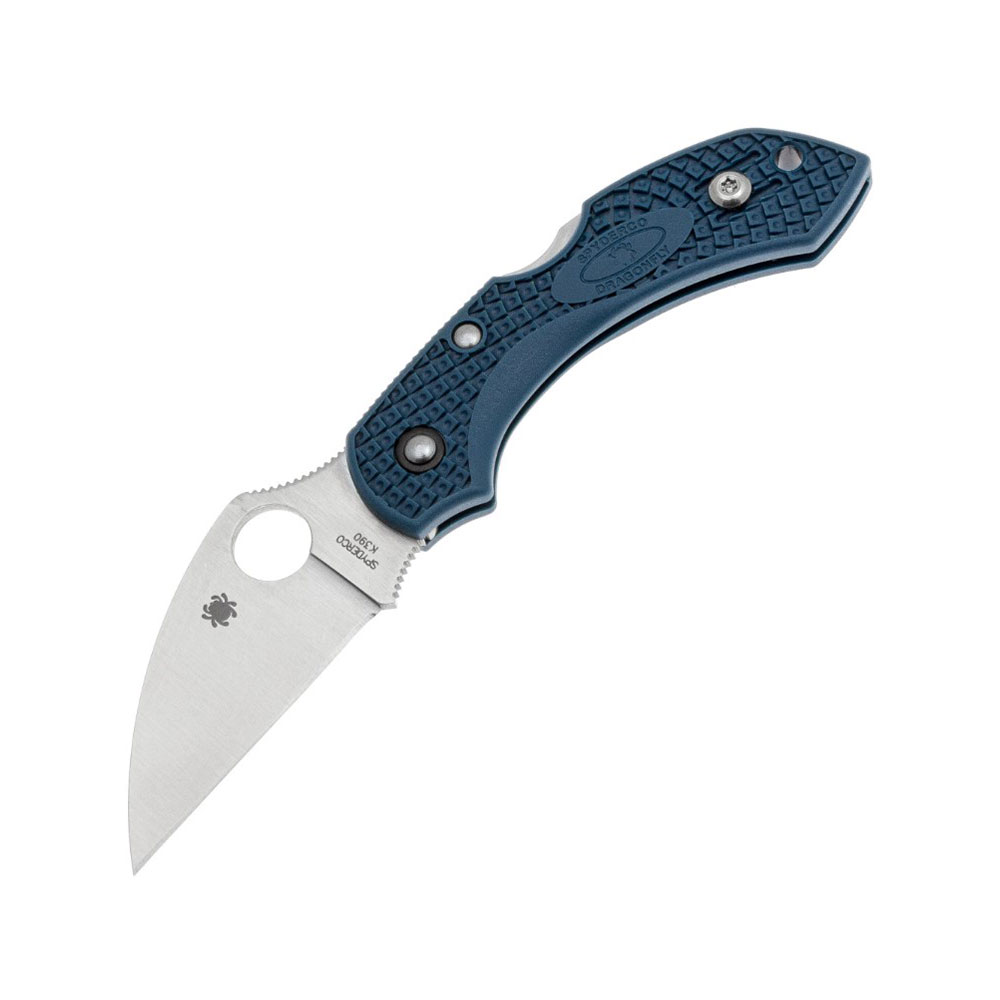 Spyderco DRAGONFLY 2 BLUE LIGHTWEIGHT WHARNCLIFFE K390 PLAINEDGE C28FP2WK390 (1) Spyderco DRAGONFLY 2 BLUE LIGHTWEIGHT WHARNCLIFFE K390 PLAINEDGE C28FP2WK390 - Image 1