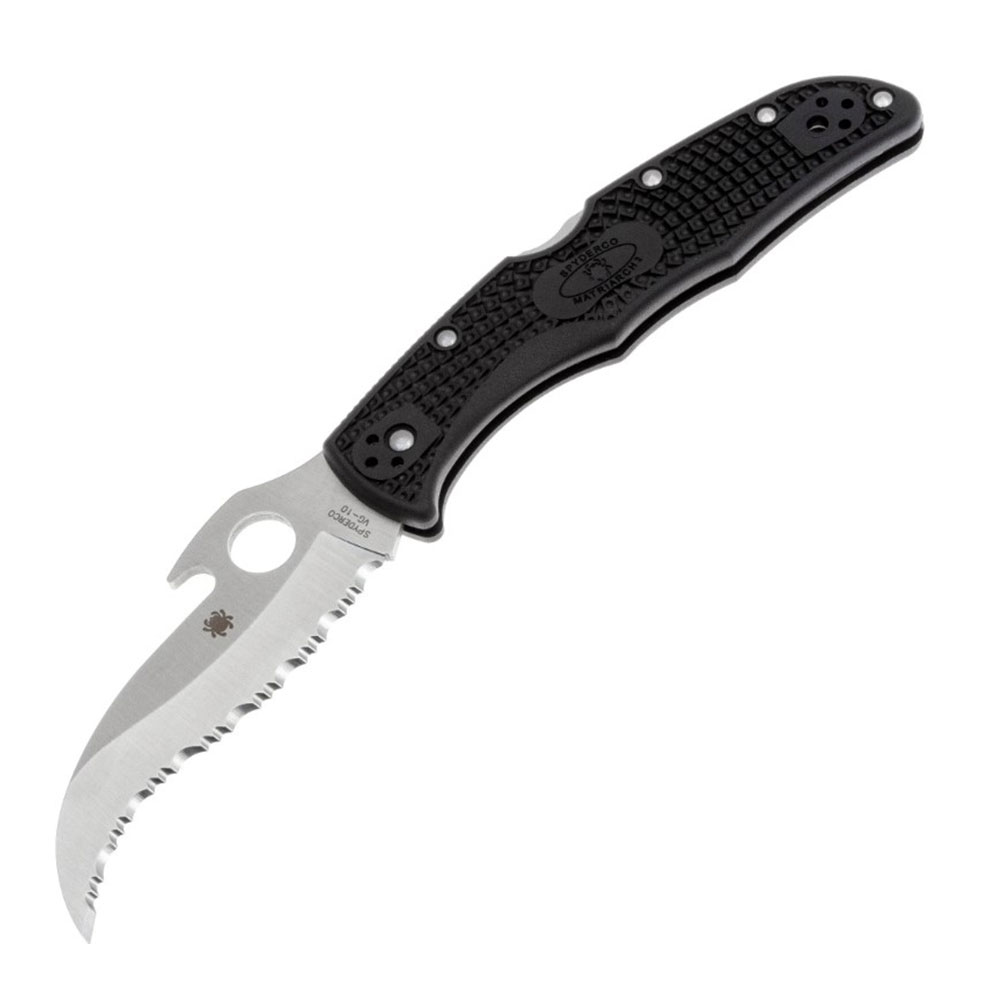 Spyderco MATRIARCH 2 BLACK LIGHTWEIGHT EMERSON OPENER SPYDEREDGE C12SBK2W (1) Spyderco MATRIARCH 2 BLACK LIGHTWEIGHT EMERSON OPENER SPYDEREDGE C12SBK2W - Image 1