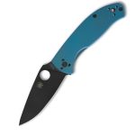 Spyderco TENACIOUS BLUE TI BLACK PLAINEDGE