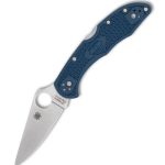 Spyderco DELICA 4 COBALT BLUE FRN CPM SPY27 PLAINEDGE