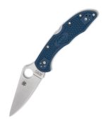Spyderco DELICA 4 COBALT BLUE FRN CPM SPY27 PLAINEDGE