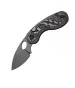 Microbe  14C28N  Vortex Micarta  Semi-Circula Button Liner Lock