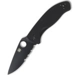 Spyderco TENACIOUS BLACK G-10 BLACK BLADE PLAINEDGE