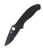 Spyderco TENACIOUS BLACK G-10 BLACK BLADE PLAINEDGE