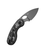 Microbe  14C28N  Vortex Micarta  Semi-Circula Button Liner Lock - Image 3