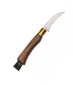Old Bear WALNUT-wood handle, satined W 1.4060 steel mushroom picking blade - Image 3
