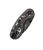 Microbe  DLC Ultra  M390  Fat Carbon  Semi-Circula Button Liner Lock - Image 5