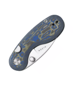 Microbe  14C28N  Vortex Micarta  Semi-Circula Button Liner Lock - Image 4