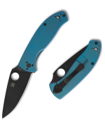 Spyderco TENACIOUS BLUE TI BLACK PLAINEDGE - Image 4