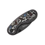 Microbe  DLC Ultra  M390  Fat Carbon  Semi-Circula Button Liner Lock - Image 4