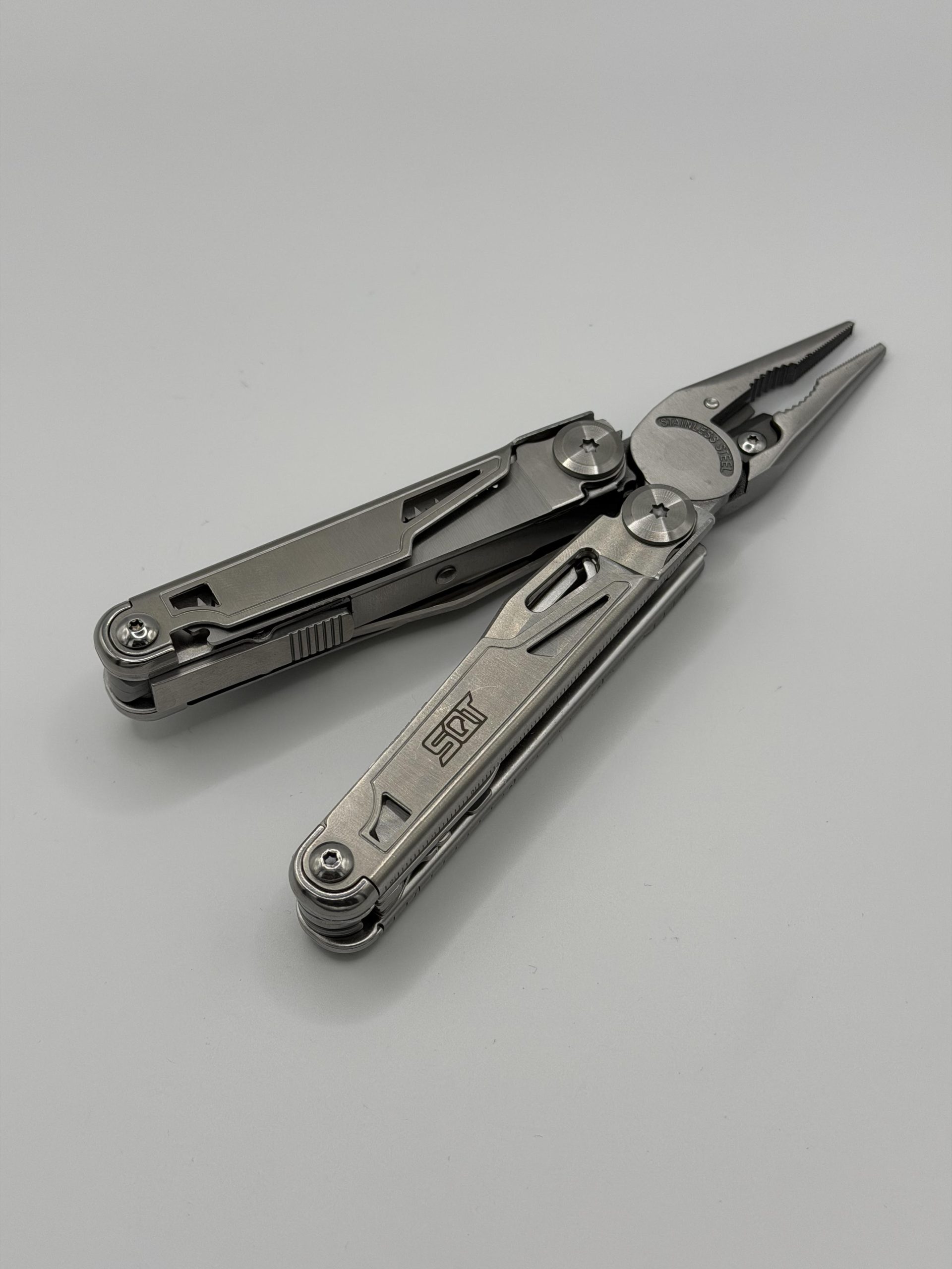 SQT Stainless Steel Multi Tool Pliers, Self- locking EDC Gear with Sheath for Outdoor, Survival, Camping, Hiking KT2038-4 (3) SQT Stainless Steel Multi Tool Pliers, Self- locking EDC Gear with Sheath for Outdoor, Survival, Camping, Hiking KT2038-4 - Image 1