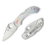 Spyderco Dragonfly Tattoo Stainless Plainedge C28PT - Image 3