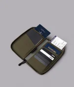 Zip Passport Wallet - Army Green Axogrid 300D AD010860522 - Image 6