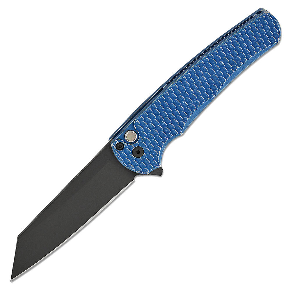 Pro-Tech-Malibu-1 Pro-Tech Malibu Dragon Scale DLC Reverse Tanto 5436-BW Blue LTD - Image 1