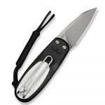 CIVIVI Purr Flipper & Slip Joint Knife Black & White G10 Handle C25054-2 - Image 3