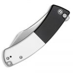 CIVIVI Outlaw Muk Flipper & Button Lock Knife Black & White G10 Handle C24079-4 - Image 4