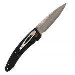 Mcusta Forge Large Tsuchi  VG-10 Damascus  Hammered Black Stainless Steel Handles MC-0114BD - Image 2