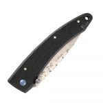 Mcusta Forge Large Tsuchi  VG-10 Damascus  Hammered Black Stainless Steel Handles MC-0114BD - Image 3