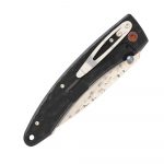 Mcusta Forge Large Tsuchi  VG-10 Damascus  Hammered Black Stainless Steel Handles MC-0114BD - Image 4