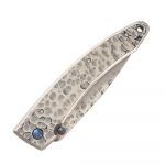 Mcusta Forge Large Tsuchi VG-10 Damascus Knife  Hammered Stainless Steel Handles MC-0114D - Image 4