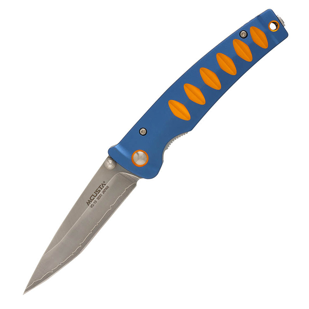 Mcusta Katana Folding Knife Laminated VG-10 Modified Tanto Blade Aluminum Handles MC-0042C (1) Mcusta Katana Folding Knife Laminated VG-10 Modified Tanto Blade Aluminum Handles MC-0042C - Image 1