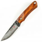 Mcusta Mike Irie Collaboration Sport 200 Damascus with VG-10 Core Ironwood  Fixed Blade MC-0232DI