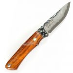 Mcusta Mike Irie Collaboration Sport 200 Damascus with VG-10 Core Ironwood  Fixed Blade MC-0232DI - Image 2
