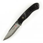 Mcusta Mike Irie Sport 100 Seki Japan Micarta Damascus Fixed Blade Hunting Knife MC-0231DB