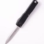 Microtech ULTRATECH D/E GEN IV STONEWASH  DOUBLE FULL SERRATED 11224-D12